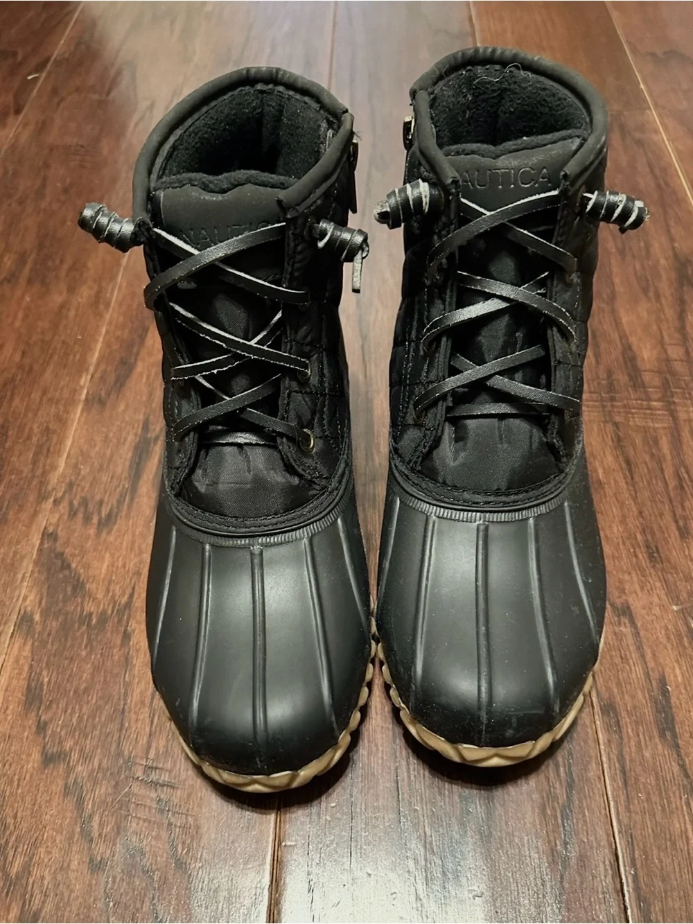 Nautica | “Dorsay” Black Quilted Duck Boots - Women’s 7